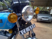 Metallic Blue Yamaha RX 100