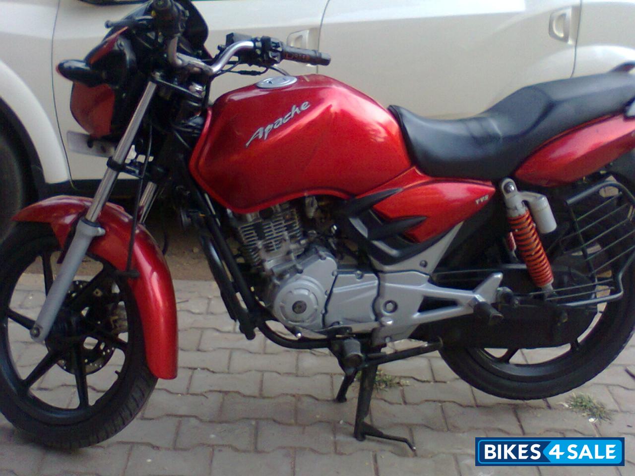 Red TVS Apache 150