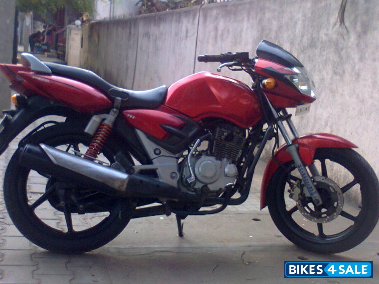 Red TVS Apache 150