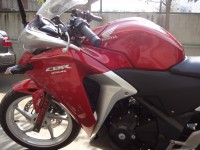 Red And Silver Honda CBR 250R