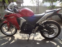 Red And Silver Honda CBR 250R