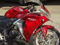 Red And Silver Honda CBR 250R