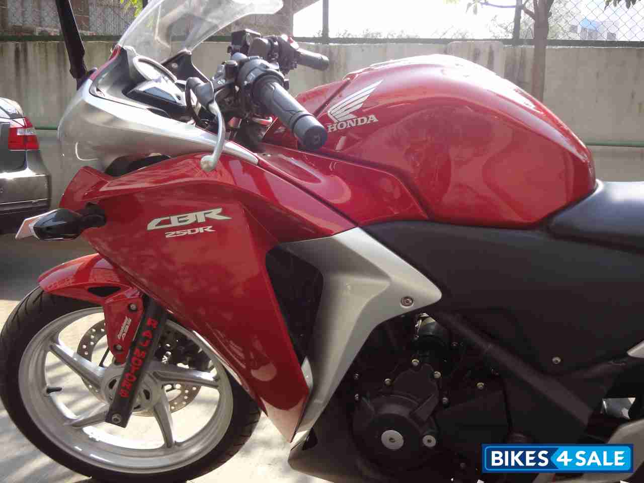 Red And Silver Honda CBR 250R