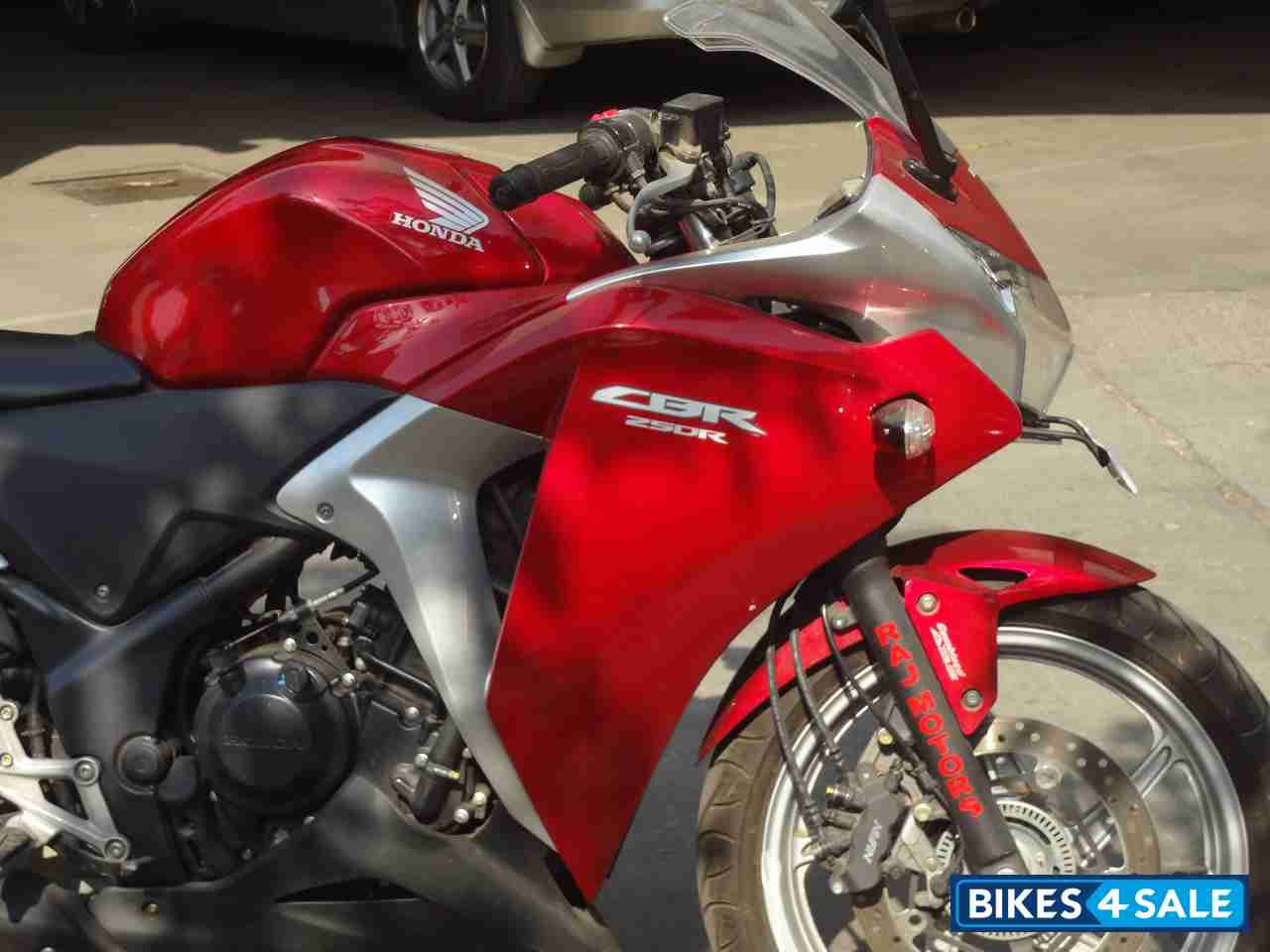 Red And Silver Honda CBR 250R