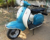 White/light Blue Dual Tone Vintage Scooter Lambretta Innocenti