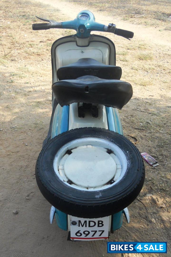 White/light Blue Dual Tone Vintage Scooter Lambretta Innocenti