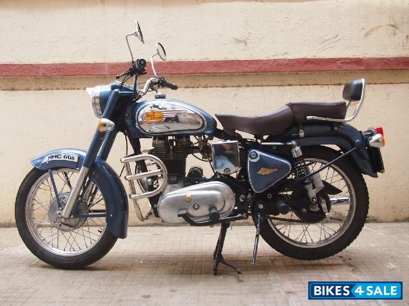 royal enfield bullet blue