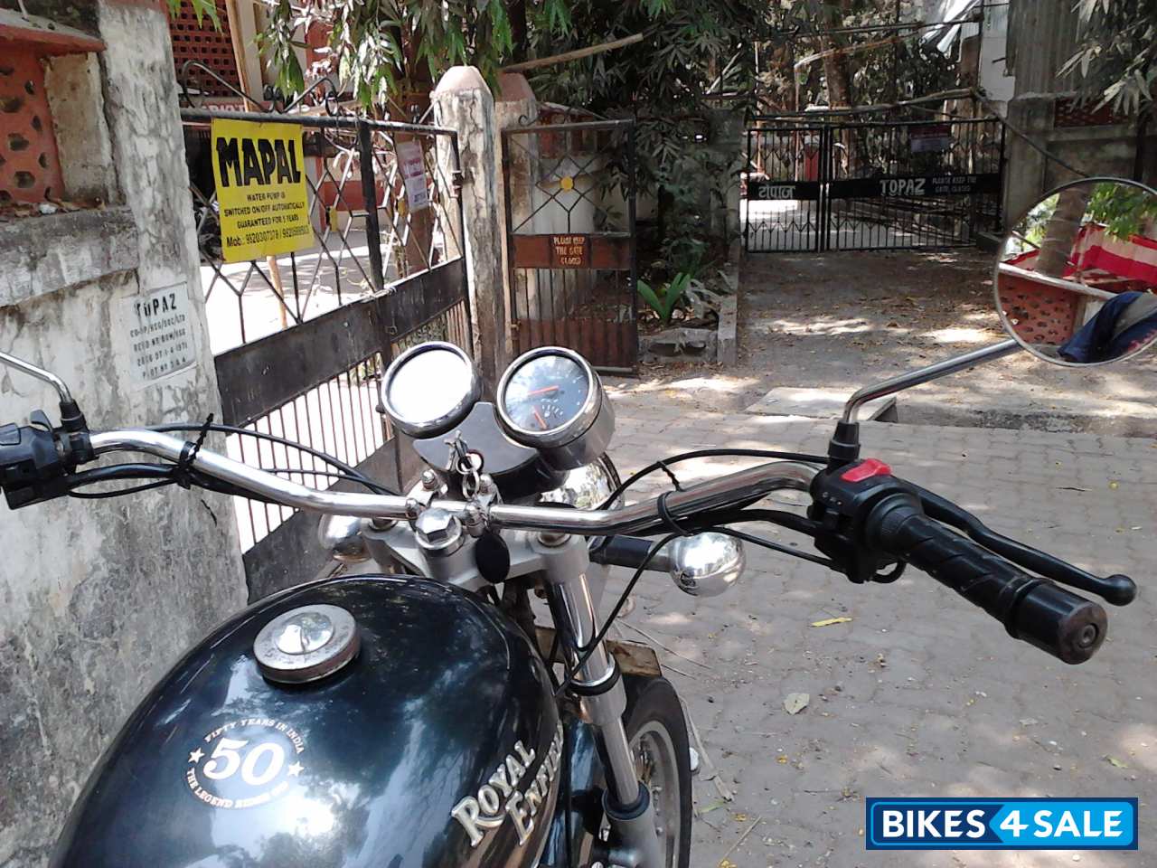 Black Royal Enfield Thunderbird