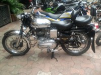 Black And Chrome Royal Enfield Bullet Machismo A500