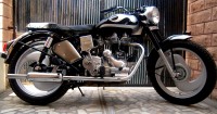 Silver -black Royal Enfield Bullet Standard 350