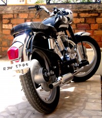 Silver -black Royal Enfield Bullet Standard 350