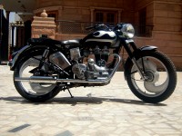 Silver -black Royal Enfield Bullet Standard 350
