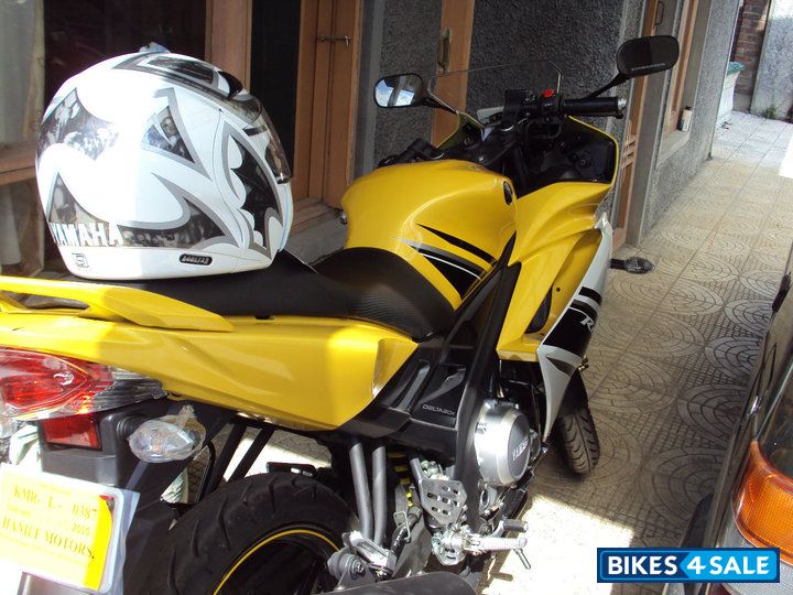 Yellow Yamaha YZF R15