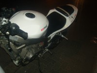 White Hyosung GT250R Comet