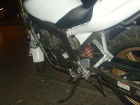 White Hyosung GT250R Comet