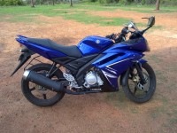 Blue Yamaha YZF R15