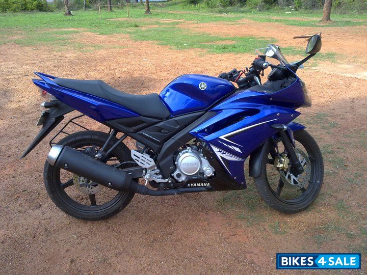 Blue Yamaha YZF R15