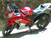 Red And White Yamaha YZF R15 V2