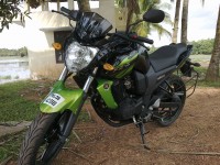 Black And Green Yamaha FZ-S