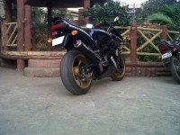 Metallic Black Kawasaki Ninja zxr 750