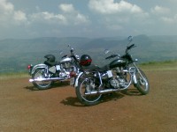 Black Royal Enfield Bullet Electra