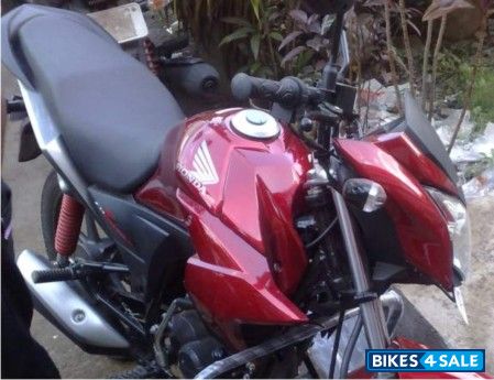 Maroon Honda CB Twister