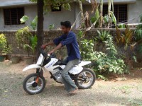 White Modified Bike