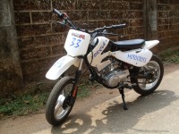 White Modified Bike