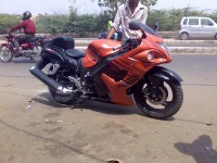 Orange Black Bajaj Pulsar 150 DTSi