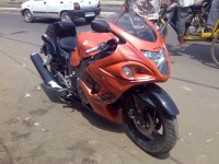 Orange Black Bajaj Pulsar 150 DTSi