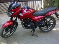 Red Bajaj Pulsar 180 Round Headlight