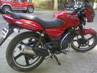 Red Bajaj Pulsar 180 Round Headlight