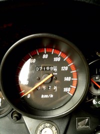 Black Honda CB Unicorn