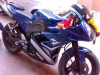 Blue Yamaha YZF R1