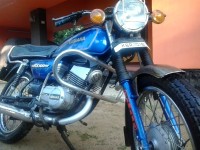 Blue Yamaha RX 100