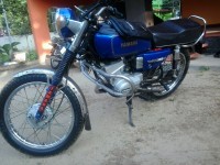 Blue Yamaha RX 100