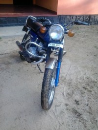 Blue Yamaha RX 100