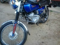 Blue Yamaha RX 100