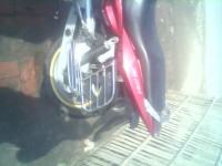 Red Bajaj Pulsar 150 DTSi