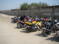 Yellow Yamaha YZF R15