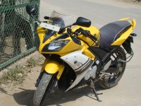 Yellow Yamaha YZF R15