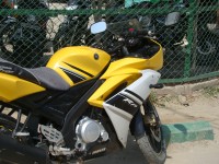 Yellow Yamaha YZF R15