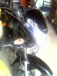 Black Honda Shine