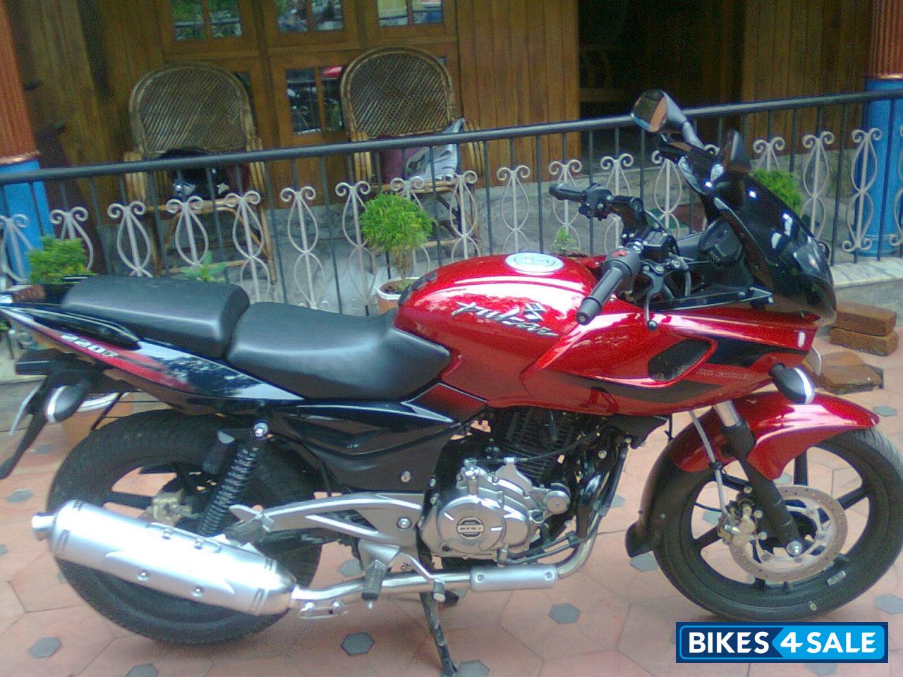 Wine Red Black Bajaj Pulsar 220 DTSFi