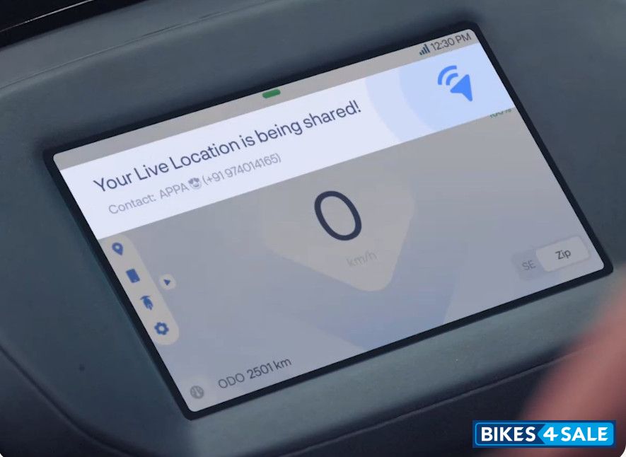 Ather Rizta Share live location