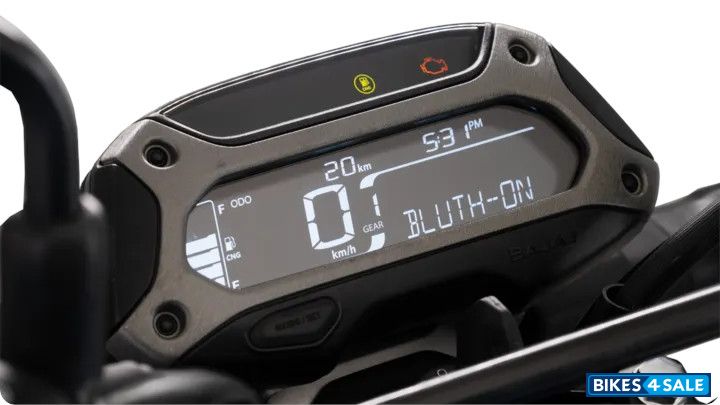 Bajaj Freedom 125 NG04 Disc LED Fully digital speedometer with bluetooth connectivity