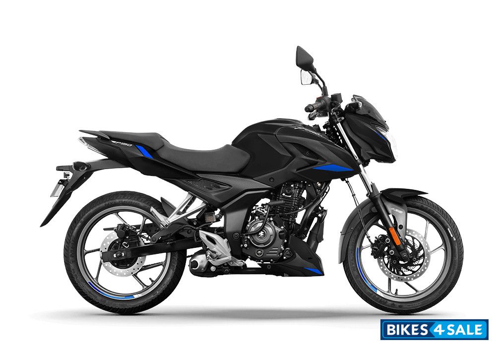 Bajaj Pulsar P150 Twin Disc Split Seat Ebony Black Blue