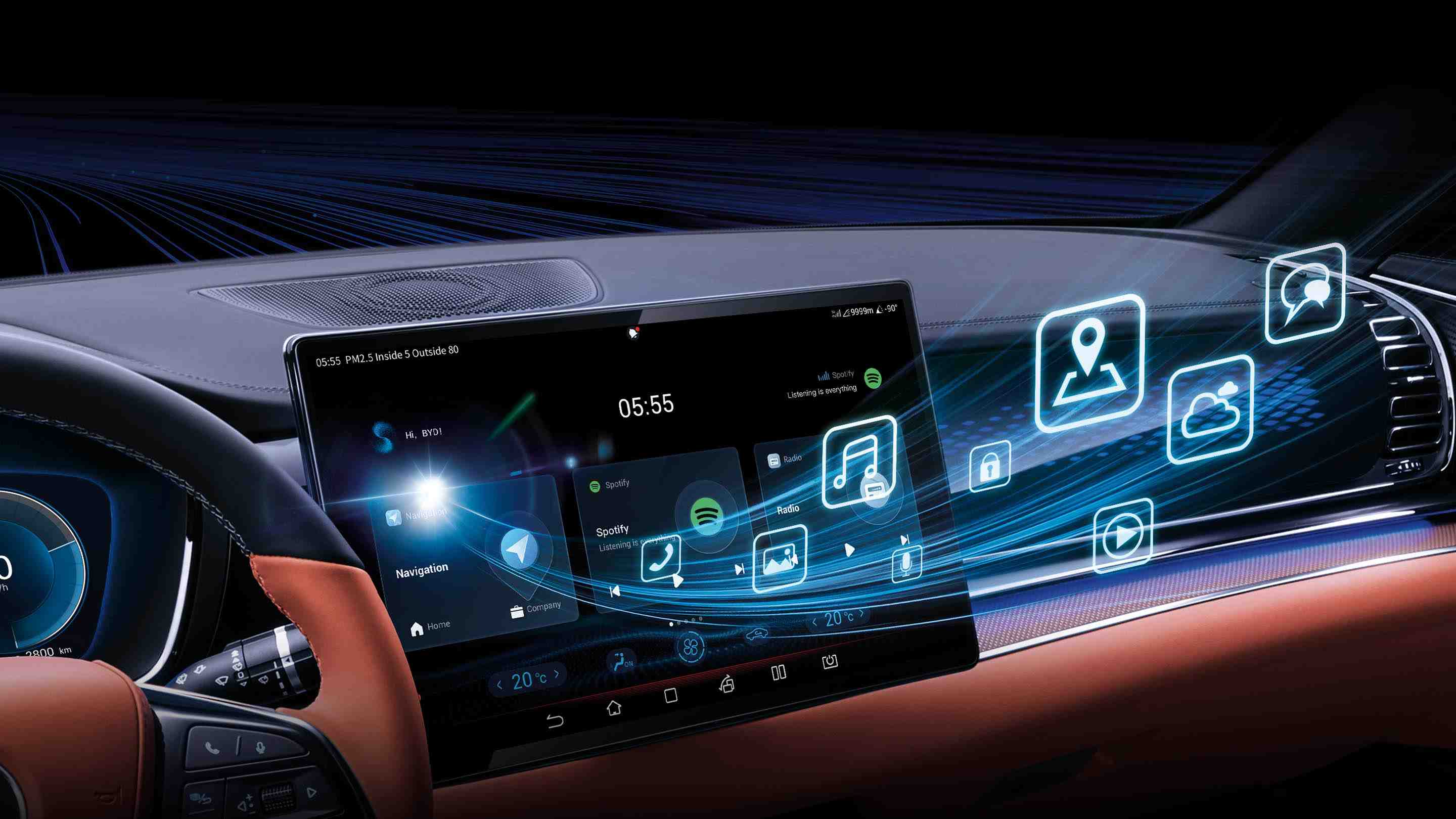 BYD Atto 3 Electric BYD DiLink Intelligent Network Connection System