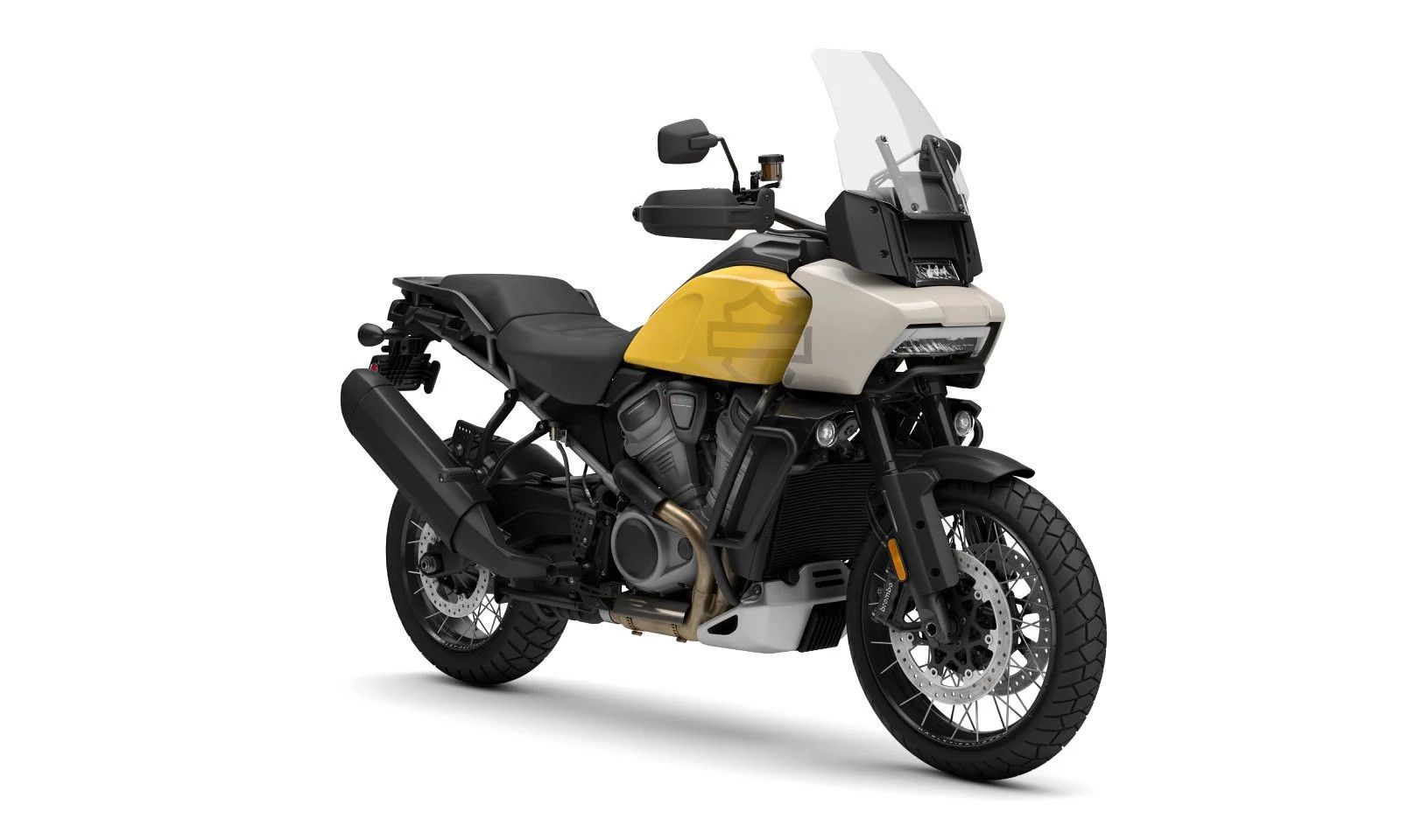 Harley Davidson 2023 Pan America 1250 Special Industrial Yellow/White Sand w/ Laced Wheels