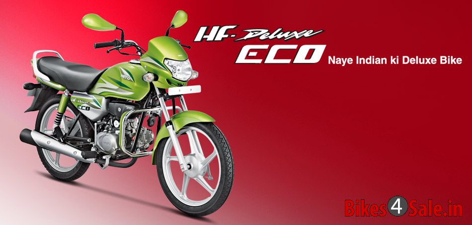 Hero HF Deluxe ECO - Picture showing the HF Deluxe ECO, naye Indian ki Deluxe Bike